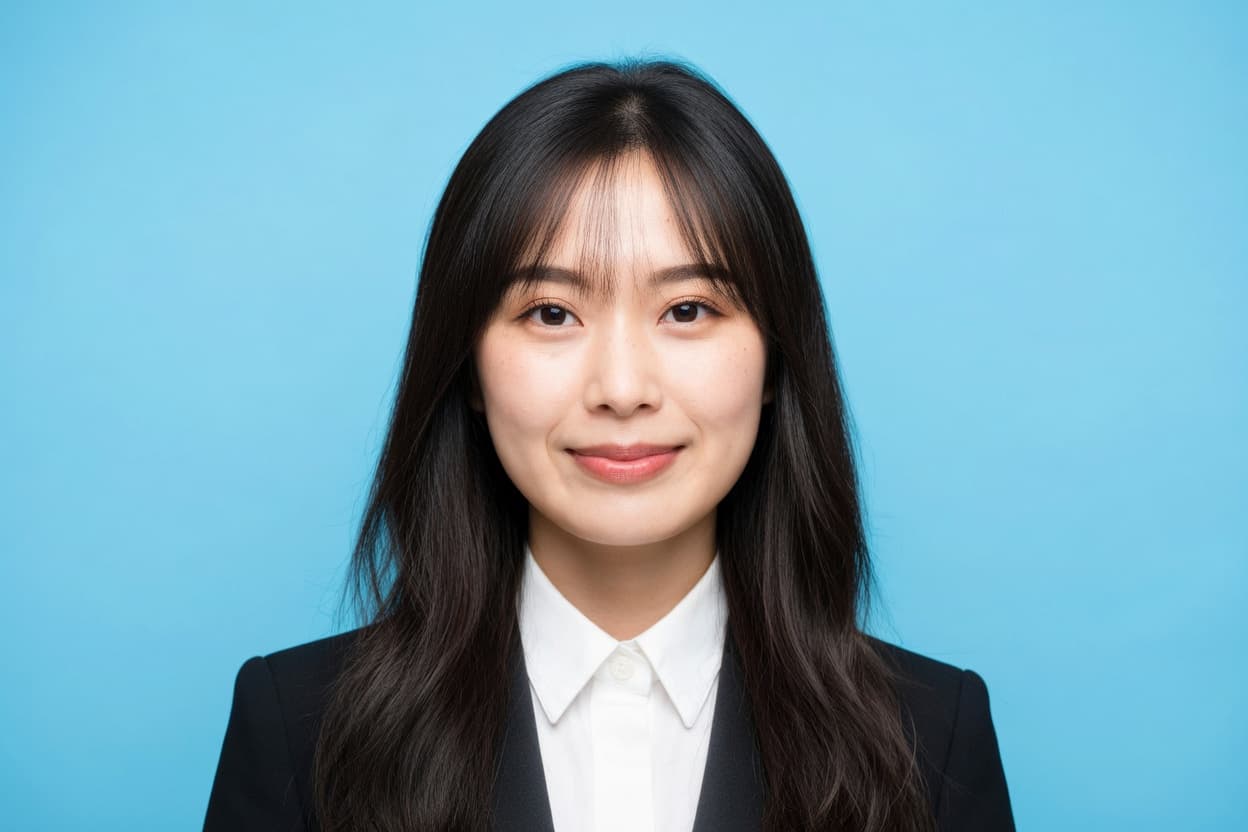 Casual to professional headshot after