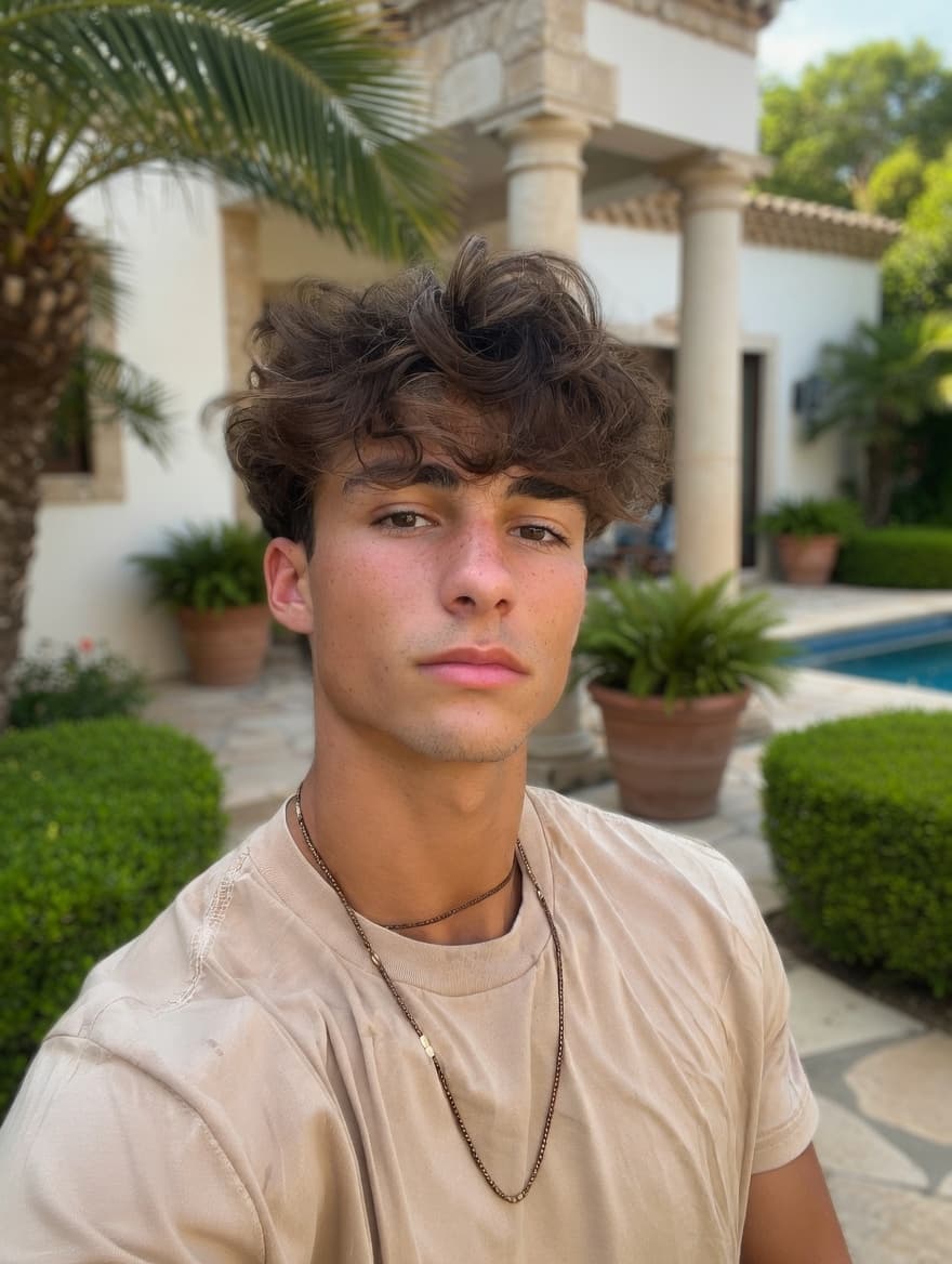 Before: selfie with flat lighting before