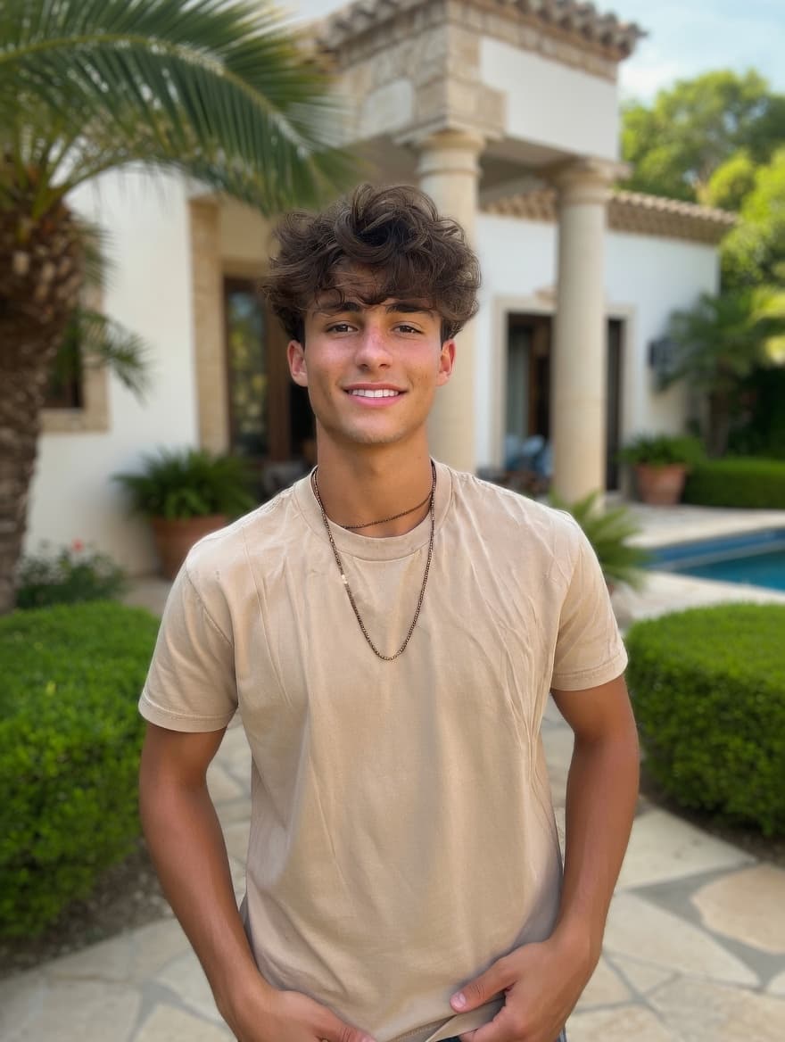 Before: selfie with flat lighting after